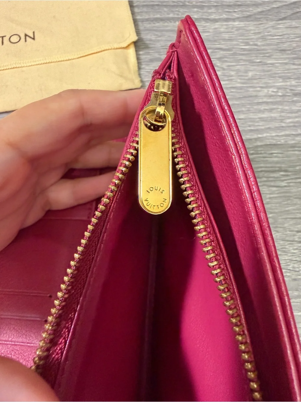 Louis Vuitton Mahina Amelia Leather Wallet